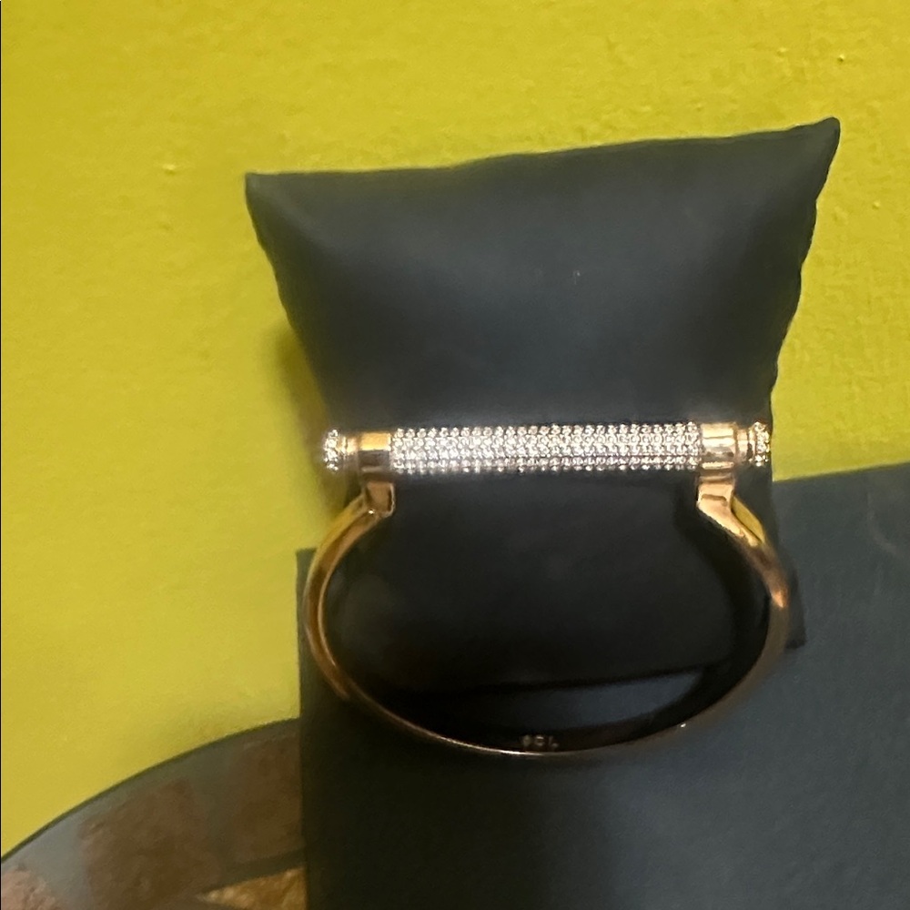 Swarovski Rose Gold Bangle Bracelet